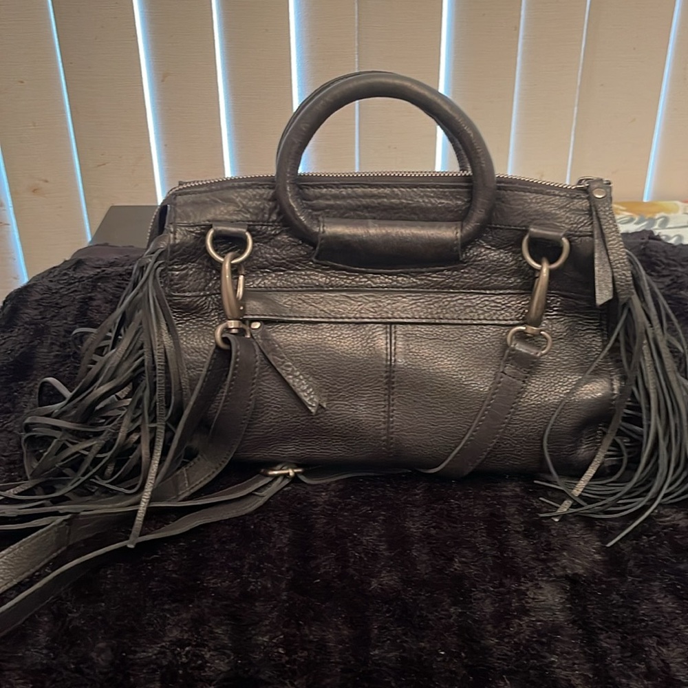 Black Leather Purse - Picture 2 of 8